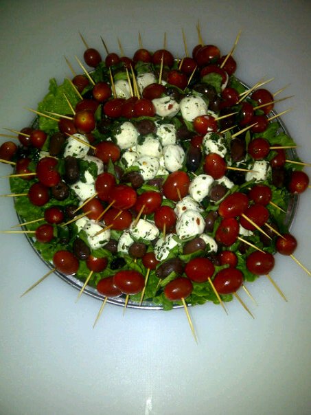 Caprese salad skewers